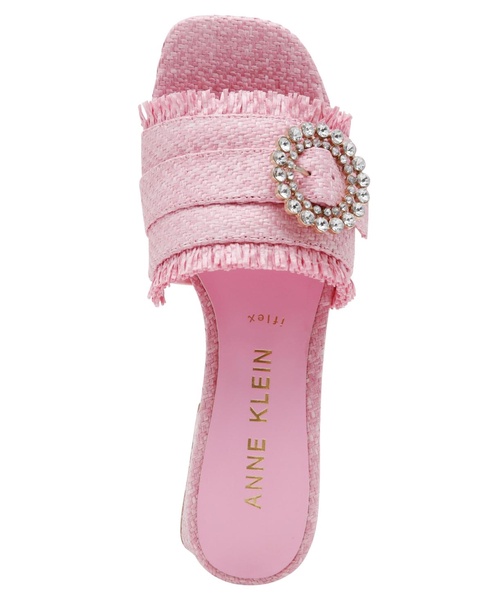 Women's Nahla Embellished Buckle Block Heel Dress Sandals