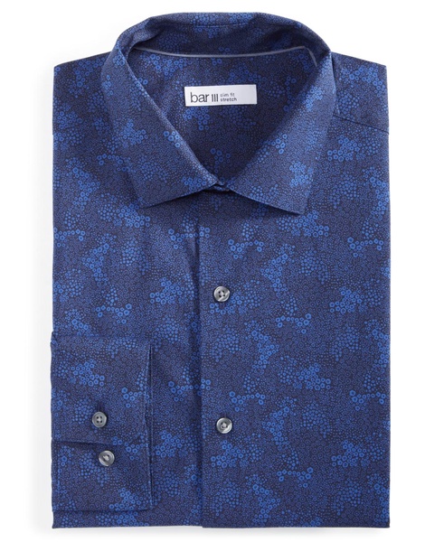 Men's Slim-Fit Melange Solid Dress Shirt, Created for Macy's