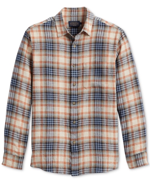 Men's Dawson Plaid Long Sleeve Button-Front Shirt