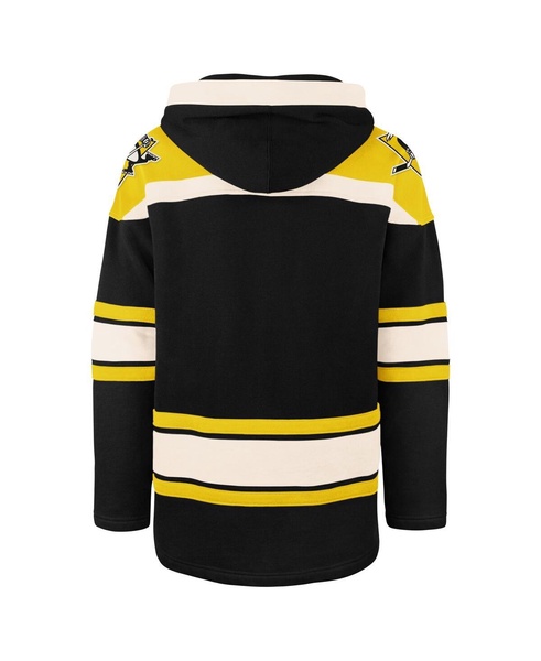 Men's Black Pittsburgh Penguins Big and Tall Superior Lacer Pullover Hoodie