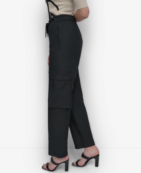 Women's High-Rise Taffeta Cargo Pants 