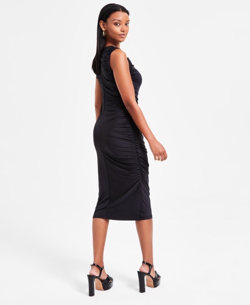 Women's Ruched Sleeveless Midi Dress, Exclusively at Macy's