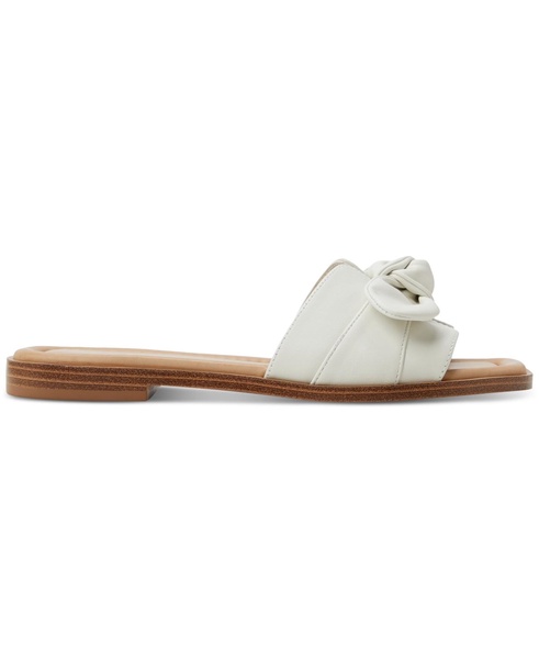 Women's Lavinia Knot-Trim Slide Flat Sandals