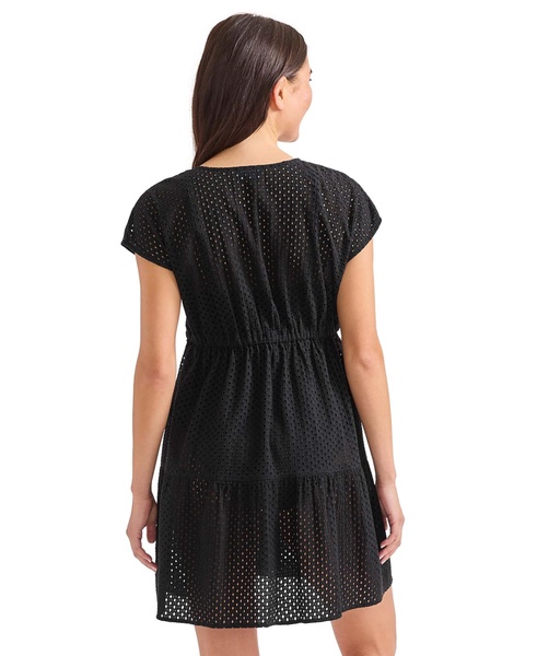 Women's Cotton V-Neck Mini Dress Cover-Up