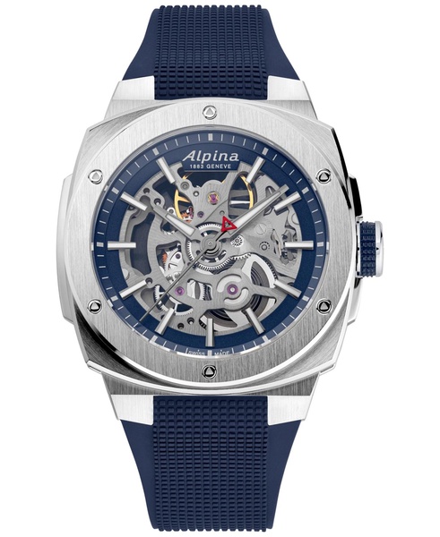 Men's Swiss Automatic Alpiner Extreme Blue Rubber Strap Watch 39mm