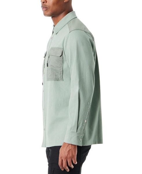 Men's Relaxed Fit Camo Worker Shirt Jacket