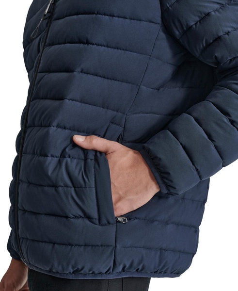 Men's Quilted Fleece-Lined Full-Zip Puffer Jacket