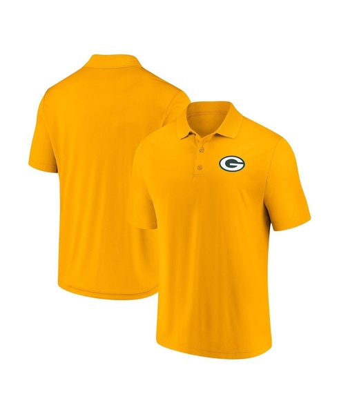 Men's Gold Green Bay Packers Component Polo Shirt
