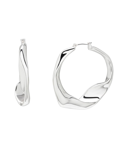 Sculpted Large Hoop Earrings