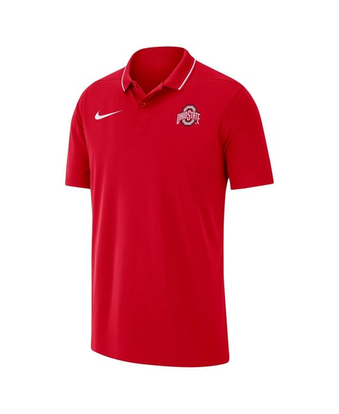 Men's Scarlet Ohio State Buckeyes 2023 Coaches Performance Polo Shirt