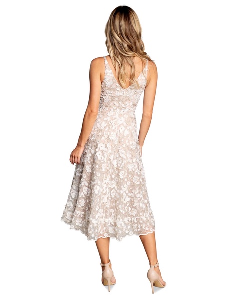Women's Elisa Floral-Embroidered Midi Dress
