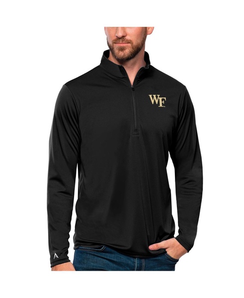 Men's Black Wake Forest Demon Deacons Tribute Quarter-Zip Top