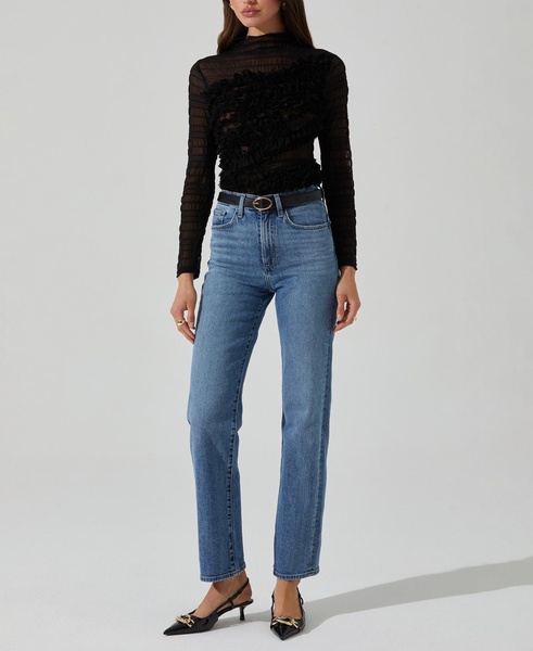 Women's Owena Mock-Neck Long-Sleeve Top