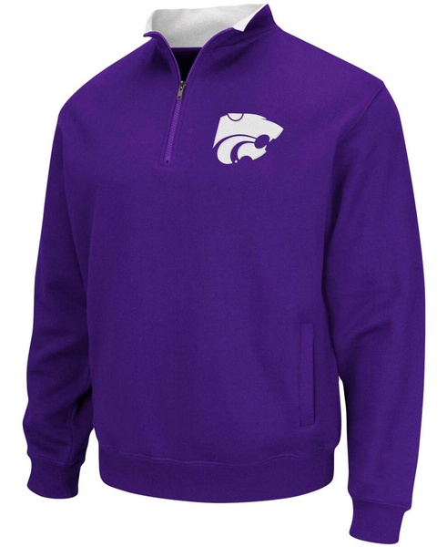 Men's Purple Kansas State Wildcats Tortugas Logo Quarter-Zip Jacket