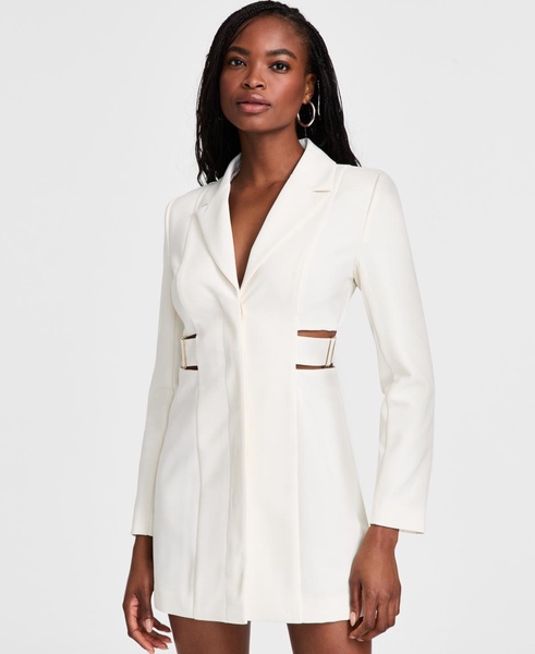 Women's Long-Sleeve Buckle Blazer Dress, Exclusively at Macy's