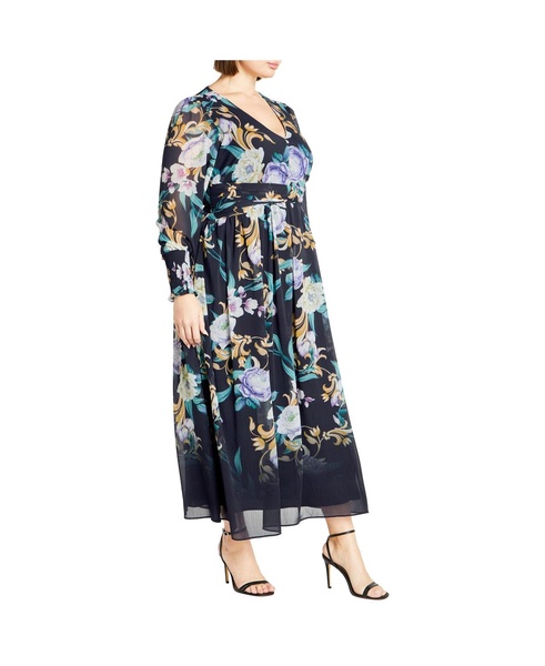 Plus Size Selena Print Maxi Dress