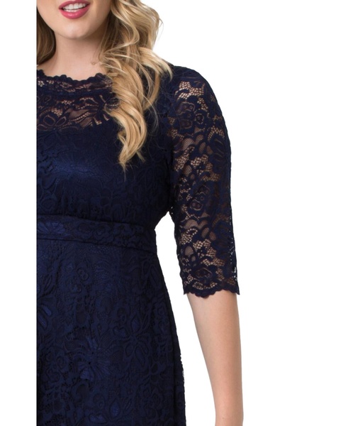 Plus Size Women'sPlus Leona Lace Long Formal Gown