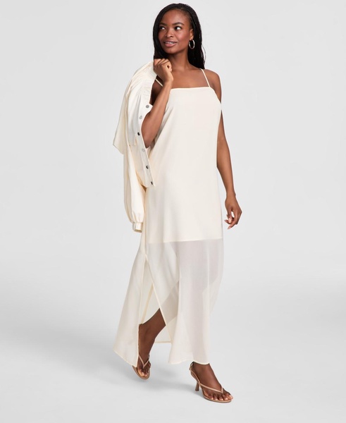 Women's Sheer Overlay Maxi Dress, Exclusively at Macy's