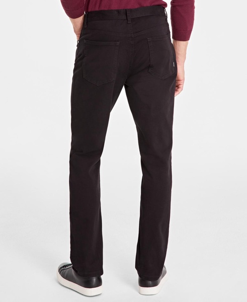 Men's Five-Pocket Straight-Fit Twill Pants, Created for Macy's 