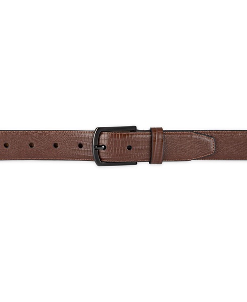 Men's Feather Edge Lizard Dress Belt