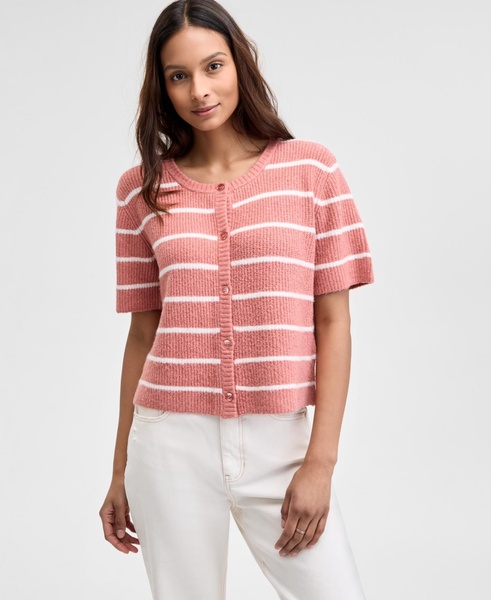Women's Button-Down Knit Cardigan Sweater, Exclusively at Macy's