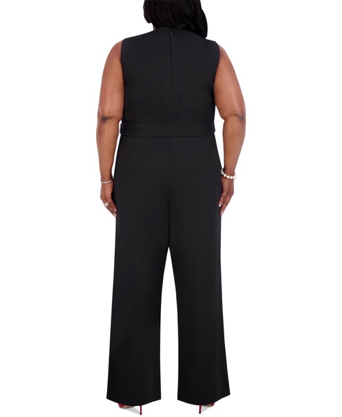 Women's Ruffle-Shoulder Sleeveless Jumpsuit