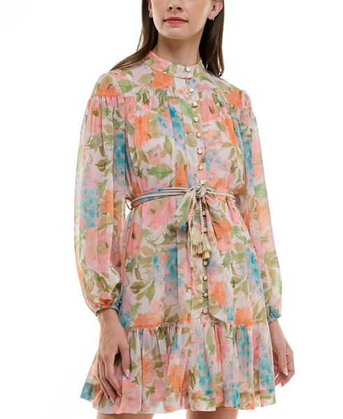 Petite Floral-Print Fit & Flare Dress