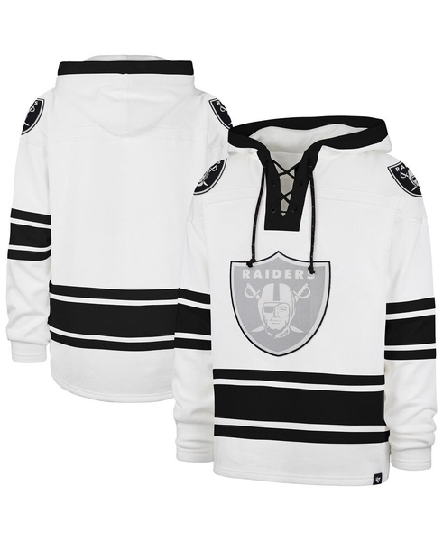 Men's White Las Vegas Raiders After Image Superior Lacer with Hood