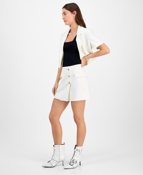 Women's Envelope-Front Mini Wrap Skirt, Exclusively at Macy's 