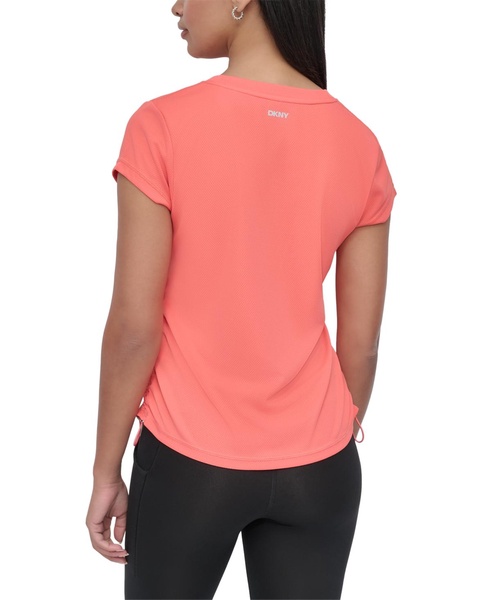 Sport Women's Crewneck Short-Sleeve Side-Ruched Top