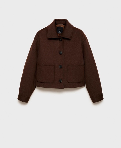 Women's Pockets Detail Wool-Blend Jacket