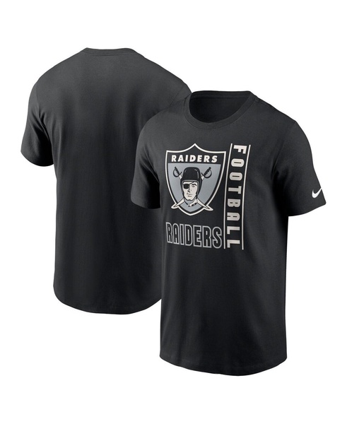 Men's Black Las Vegas Raiders Lockup Essential T-shirt