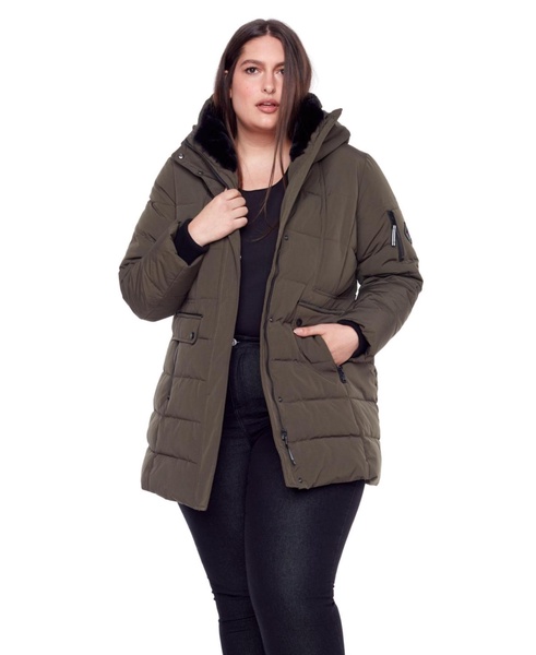Plus Size Kootney Mid-Length Parka Coat