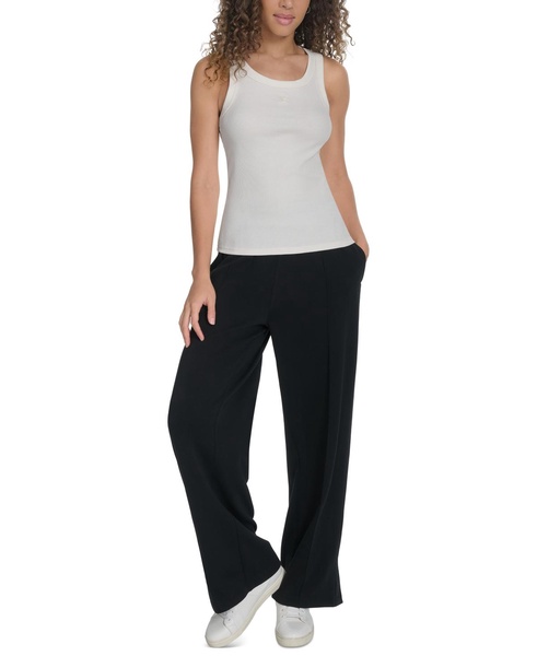 Women's Cotton-Blend Ribbed Racerback Tank Top