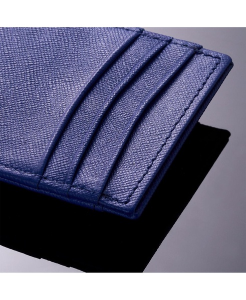 Men's Money Clip Thin Front Pocket Wallet Genuine Leather Card Case