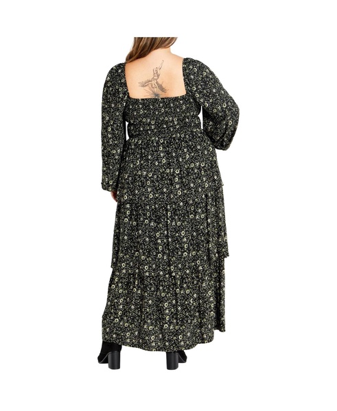 Plus Size Dahlia Tiered Maxi Dress