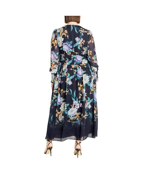 Plus Size Selena Print Maxi Dress