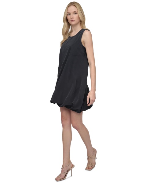 Women's Scoop-Neck Sleeveless Bubble-Hem Dress