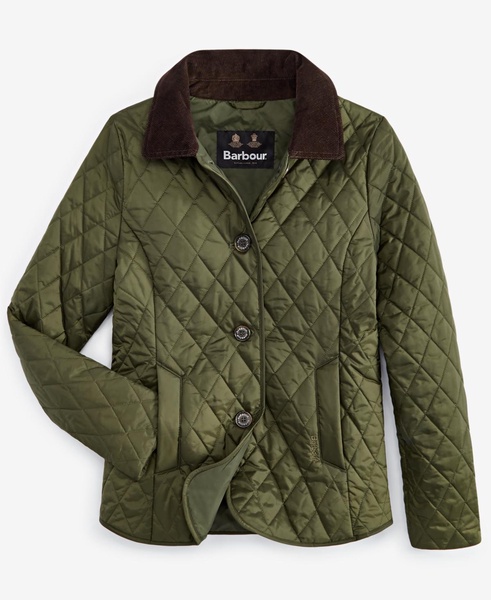 Women's Ombersley Quilted Corduroy-Collar Jacket, Created for Macy's