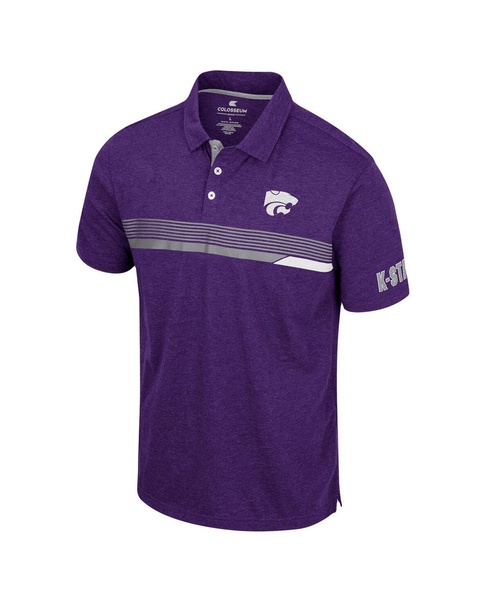 Men's Purple Kansas State Wildcats No Problemo Polo Shirt