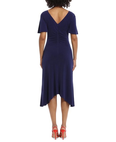 Women's Handkerchief-Hem Flutter-Sleeve Dress