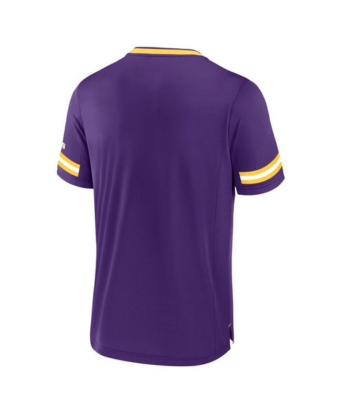 Men's Purple Minnesota Vikings Stripe Stacking T-Shirt