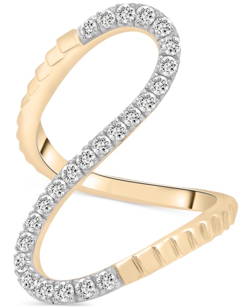Diamond Infinity Statement Ring (1/2 ct. t.w.) in Gold Vermeil or Sterling Silver, Created for Macy's
