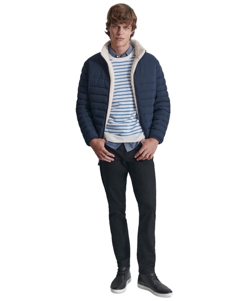 Men's Quilted Fleece-Lined Full-Zip Puffer Jacket