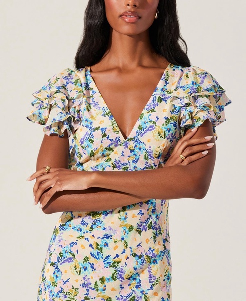Women's Celestine Ruffled-Sleeve Dress