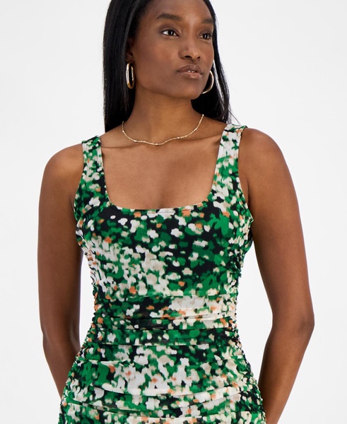 Women's Printed Mesh Sheath Dress, Exclusively at Macy's 