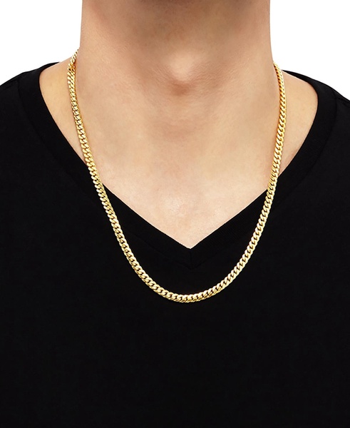 Cuban Link 22" Chain Necklace in Sterling Silver