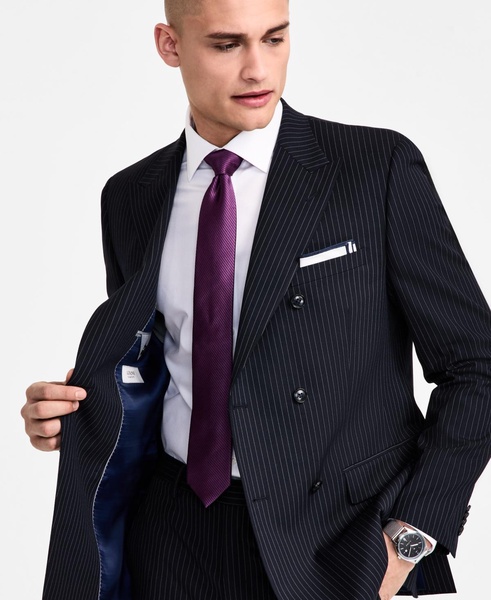 Men's Slim-Fit Pinstripe Suit Jacket, Created for Macy's