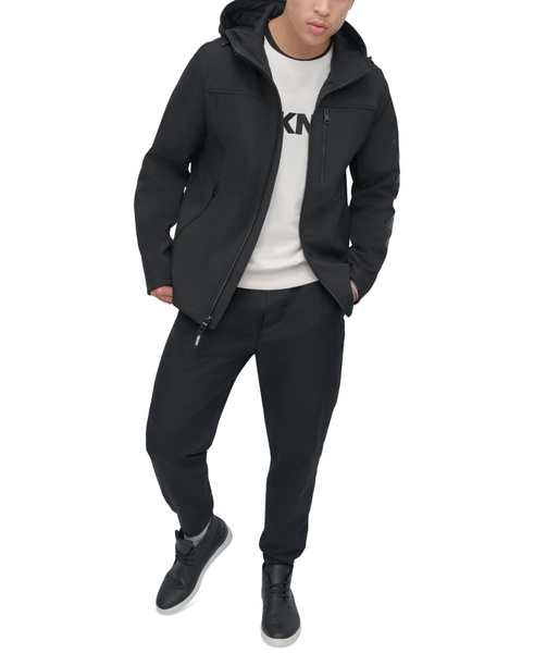 Men's Zip-Front Hooded Logo Jacket