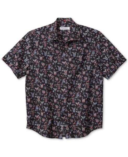 Men's Bahama Coast Short Sleeve Button-Front Boozy Night Print Shirt
